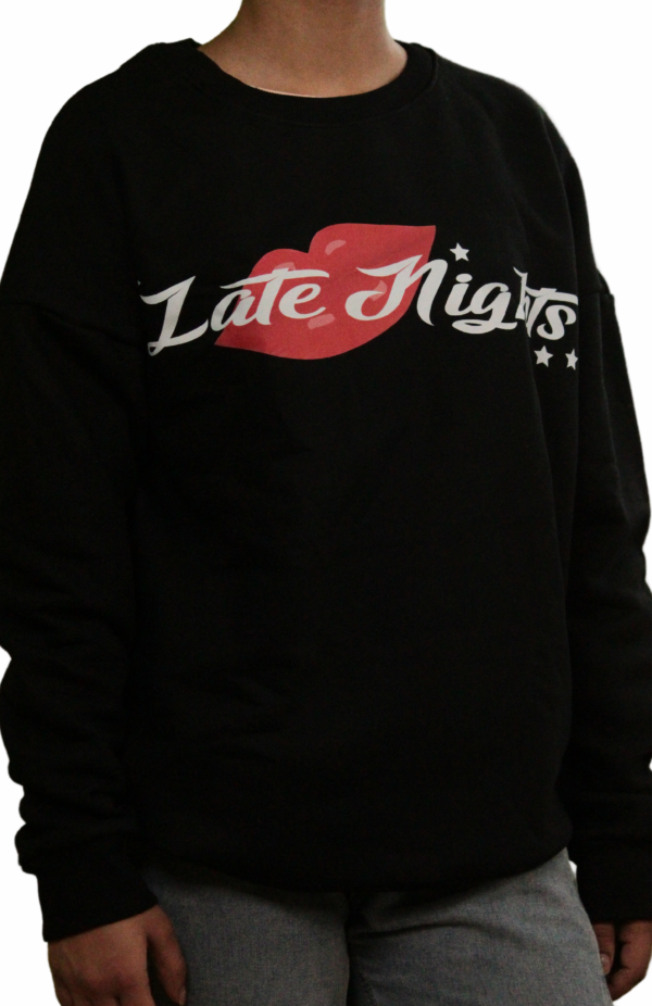 Late Nights — Heavy Weight Oversized Sweatshirt - Image 2